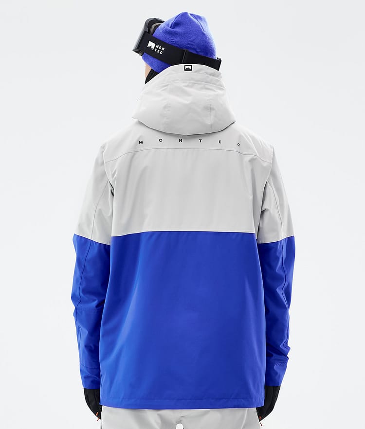 Montec Doom Snowboardjacke Herren Light Grey/Black/Cobalt Blue