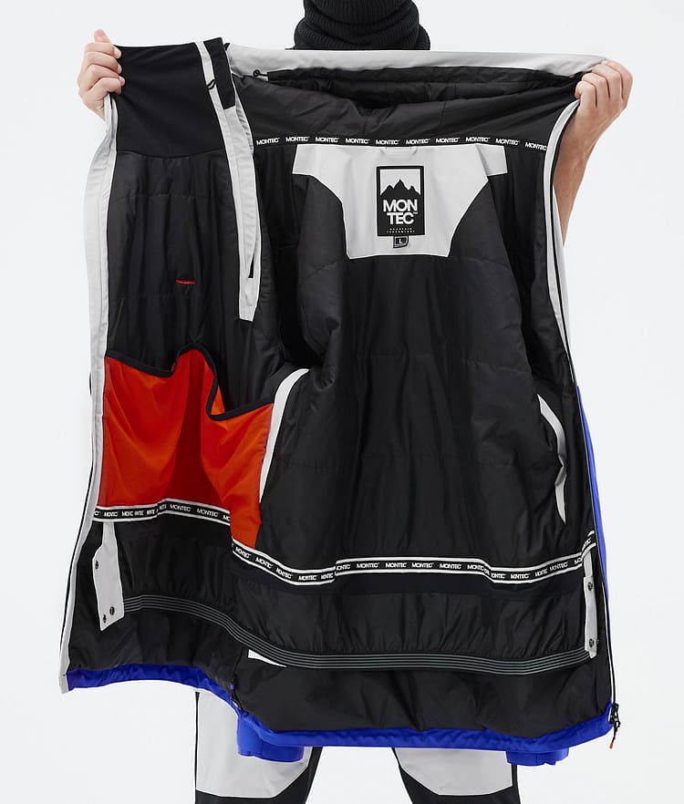 Montec Doom Skijacke Herren Light Grey/Black/Cobalt Blue, Bild 11 von 11