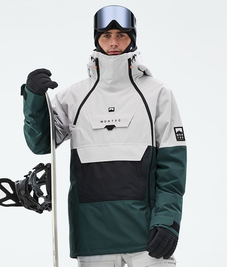 Montec Doom Snowboardjacke Herren Light Grey/Black/Dark Atlantic, Bild 1 von 11