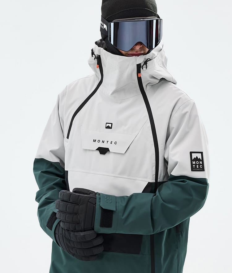 Montec Doom Snowboardjacke Herren Light Grey/Black/Dark Atlantic, Bild 2 von 11