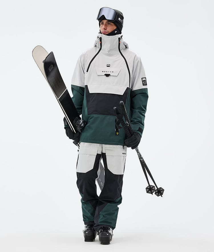 Montec Doom Skijacke Herren Light Grey/Black/Dark Atlantic, Bild 3 von 11