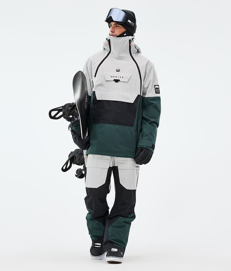 Montec Doom Snowboardjacke Herren Light Grey/Black/Dark Atlantic, Bild 3 von 11