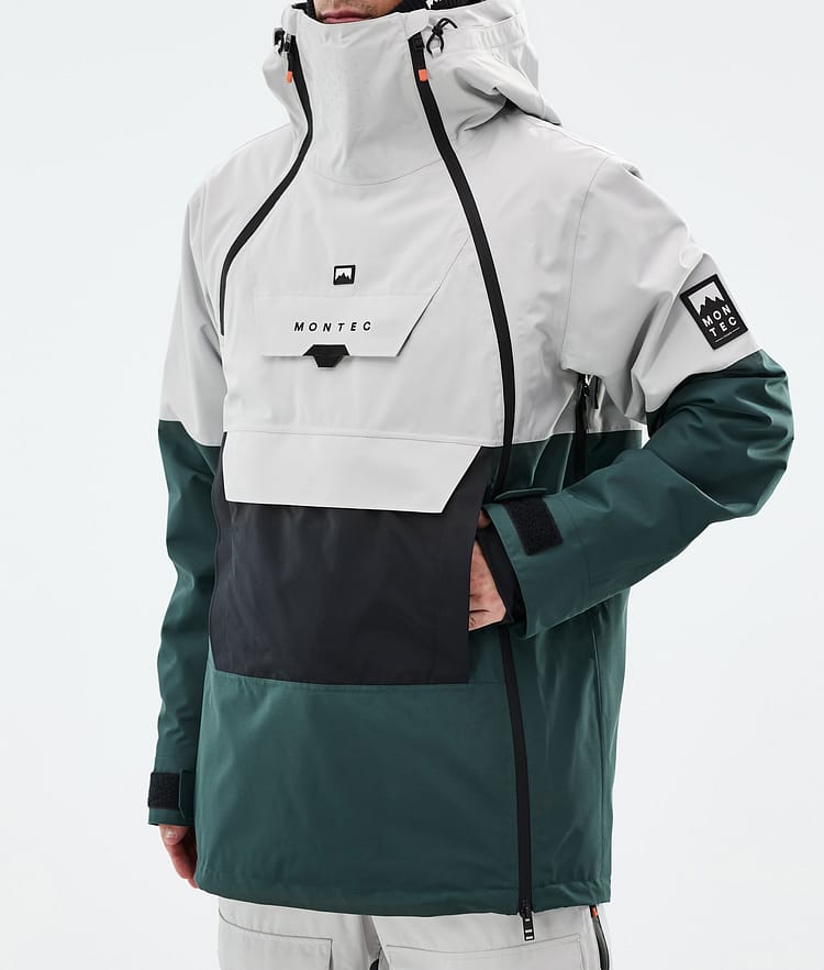 Montec Doom Snowboardjacke Herren Light Grey/Black/Dark Atlantic, Bild 8 von 11