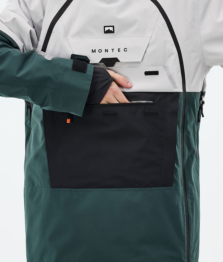 Montec Doom Skijacke Herren Light Grey/Black/Dark Atlantic, Bild 9 von 11