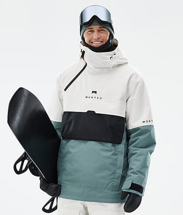 Montec Dune Snowboardjacke Old White/Black/Atlantic