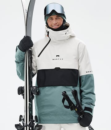 Montec Dune Skijacke Herren Old White/Black/Atlantic