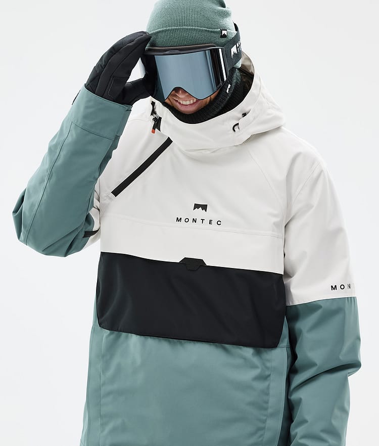 Montec Dune Snowboardjacke Herren Old White/Black/Atlantic Renewed, Bild 2 von 9