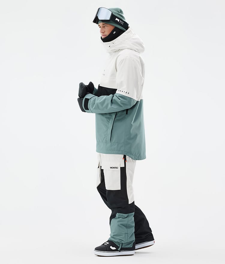 Montec Dune Snowboardjacke Herren Old White/Black/Atlantic Renewed, Bild 4 von 9