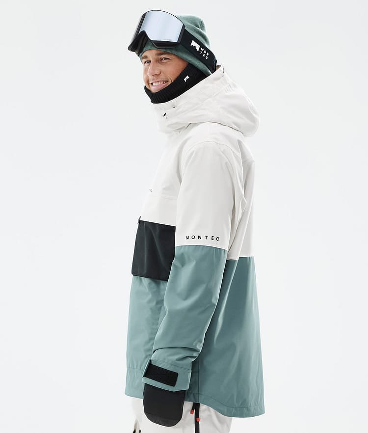 Montec Dune Snowboardjacke Herren Old White/Black/Atlantic Renewed, Bild 6 von 9