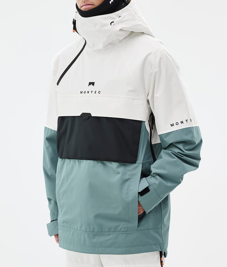 Montec Dune Snowboardjacke Herren Old White/Black/Atlantic Renewed, Bild 8 von 9