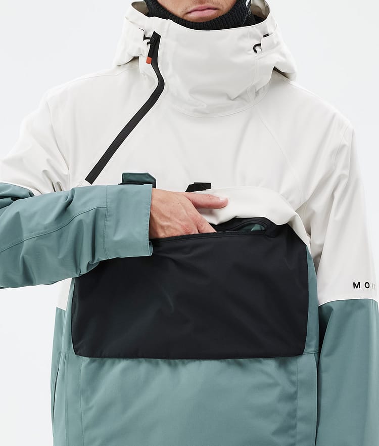 Montec Dune Snowboardjacke Herren Old White/Black/Atlantic Renewed, Bild 9 von 9