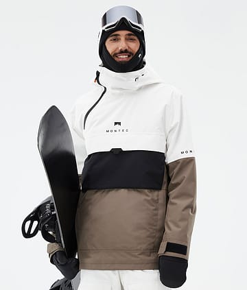Montec Dune Snowboardjacke Old White/Black/Walnut