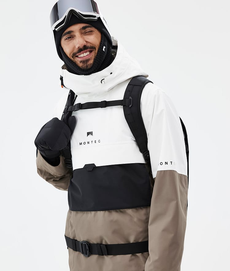 Montec Dune Snowboardjacke Herren Old White/Black/Walnut