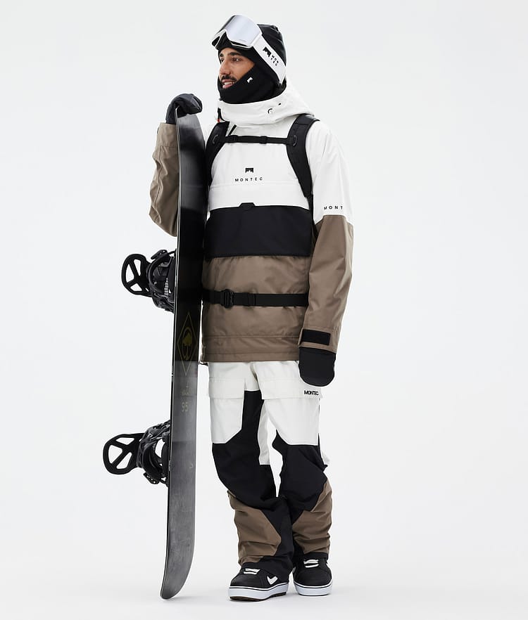 Montec Dune Snowboardjacke Herren Old White/Black/Walnut