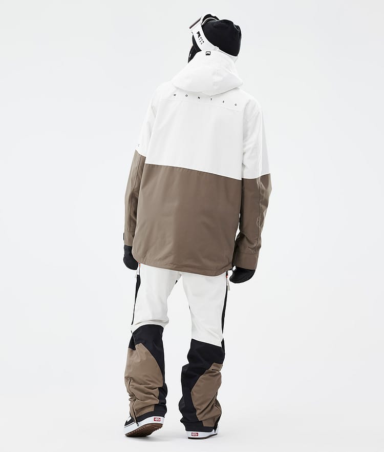 Montec Dune Snowboardjacke Herren Old White/Black/Walnut