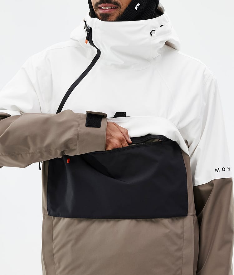 Montec Dune Snowboardjacke Herren Old White/Black/Walnut, Bild 9 von 9