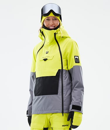 Montec Doom W Snowboardjacke Damen Bright Yellow/Black/Light Pearl Renewed