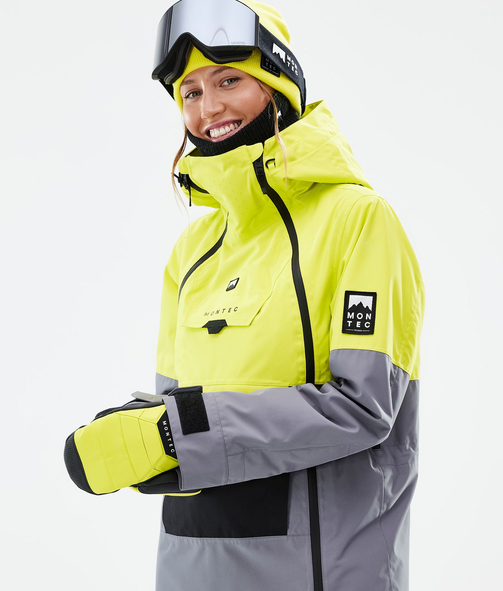 Montec Doom W Snowboardjacke Damen Bright Yellow/Black/Light Pearl Renewed