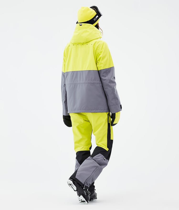 Montec Doom W Skijacke Damen Bright Yellow/Black/Light Pearl