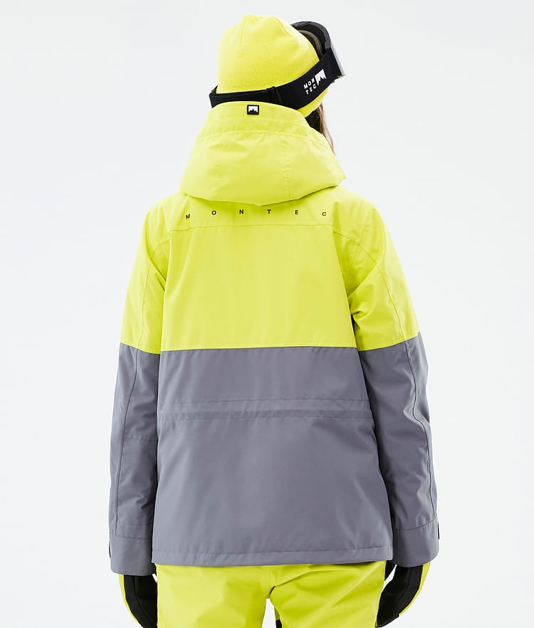 Montec Doom W Skijacke Damen Bright Yellow/Black/Light Pearl