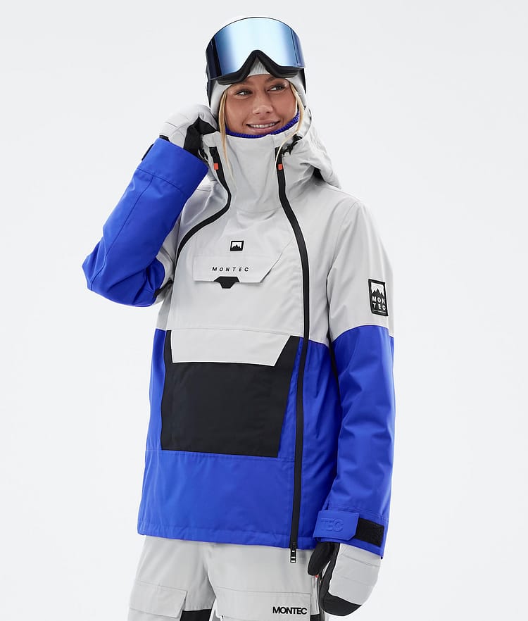 Montec Doom W Snowboardjacke Damen Light Grey/Black/Cobalt Blue, Bild 1 von 11