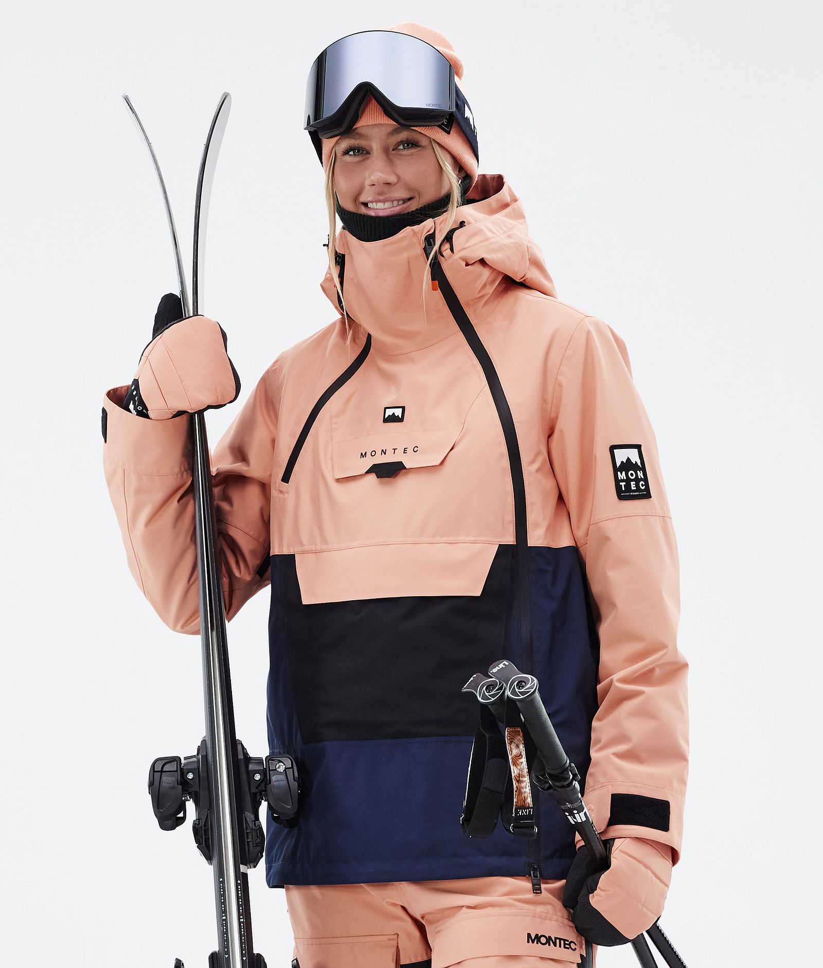 Montec Doom W Skijacke Damen Faded Peach/Black/Dark Blue, Bild 1 von 11