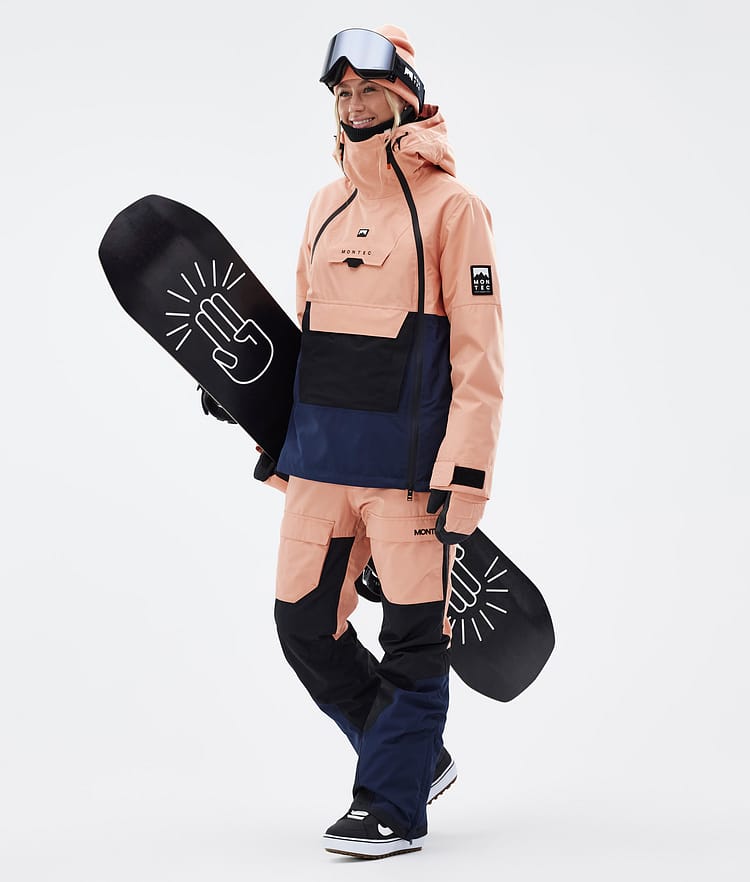 Montec Doom W Snowboardjacke Damen Faded Peach/Black/Dark Blue