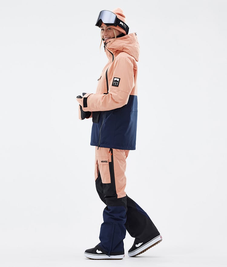 Montec Doom W Snowboardjacke Damen Faded Peach/Black/Dark Blue