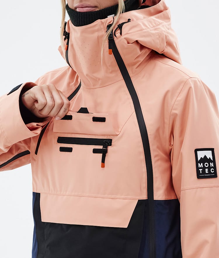 Montec Doom W Snowboardjacke Damen Faded Peach/Black/Dark Blue