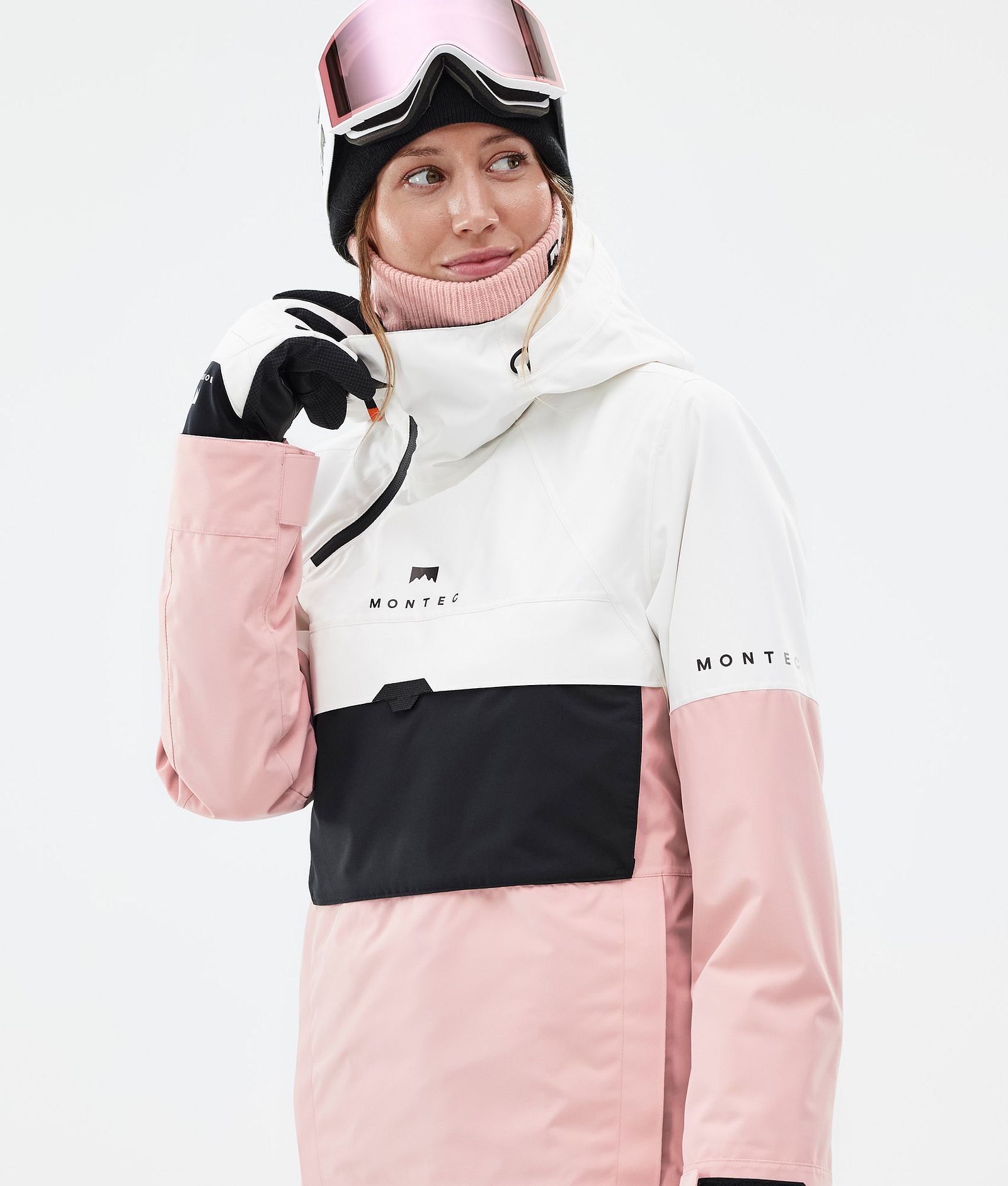 Montec Dune W Snowboardjacke Damen Old White/Black/Soft Pink Renewed