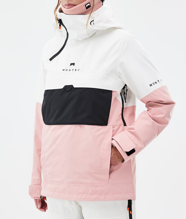 Montec Dune W Snowboardjacke Damen Old White/Black/Soft Pink