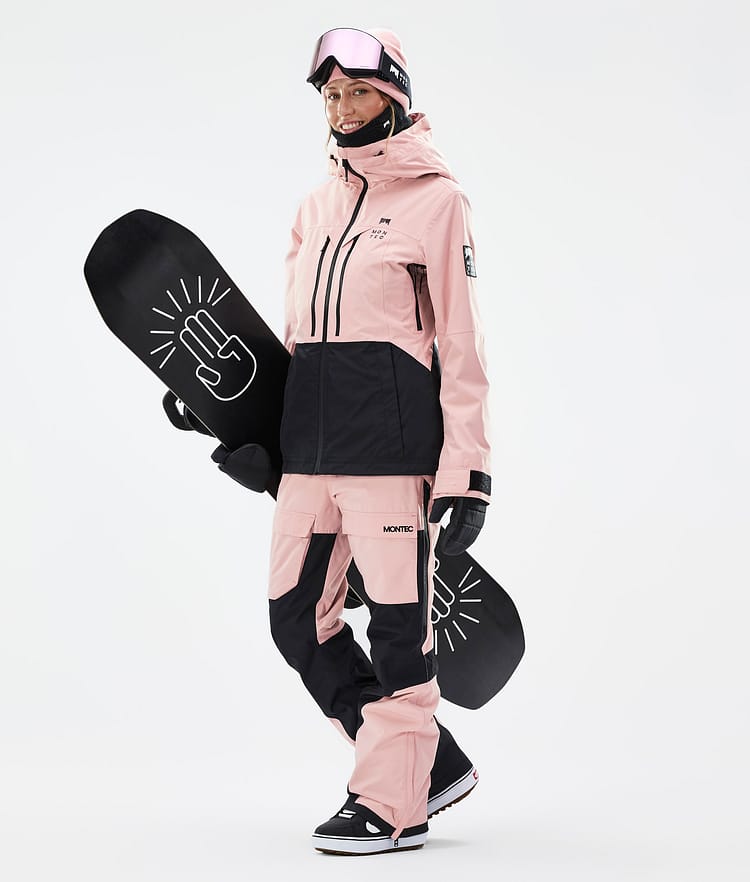 Montec Moss W Snowboardjacke Damen Soft Pink/Black