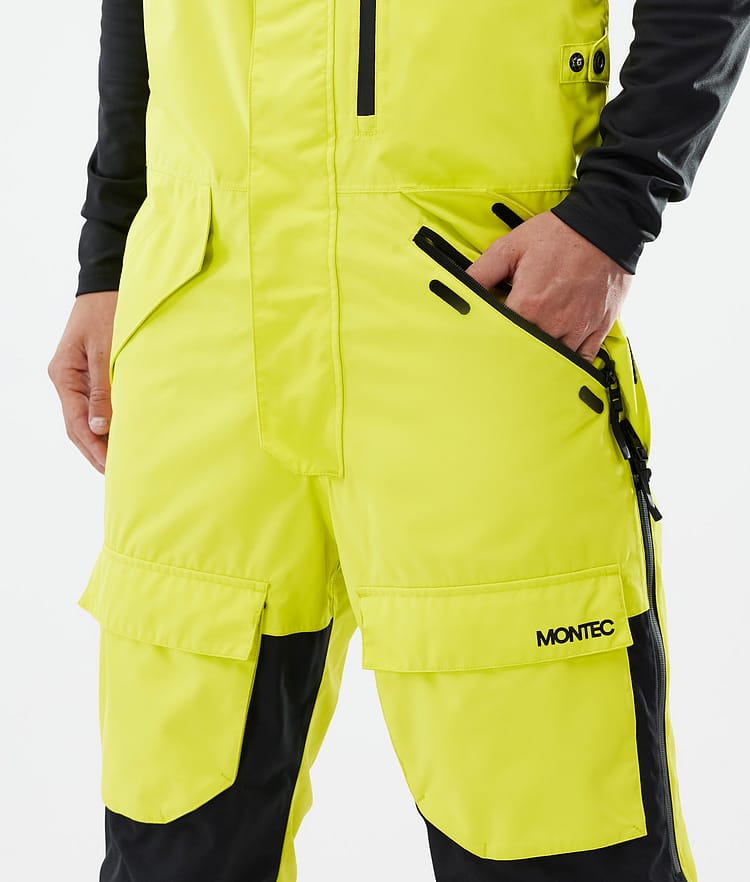 Montec Fawk Snowboardhose Herren Bright Yellow/Black/Light Pearl Renewed, Bild 5 von 7
