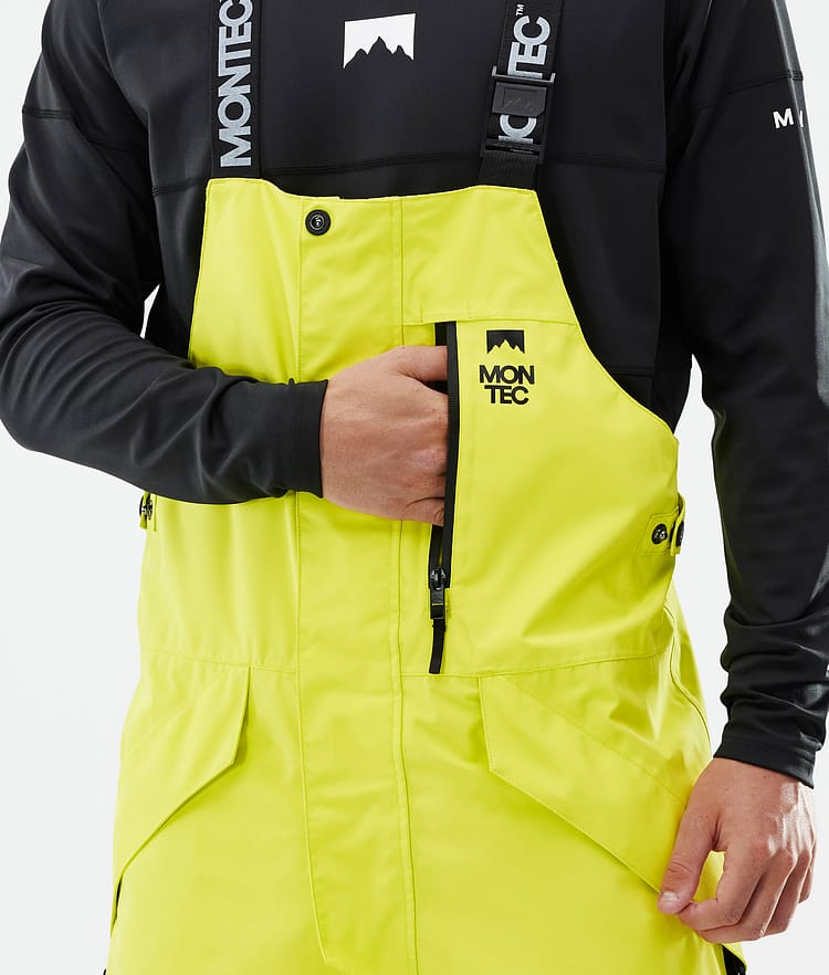 Montec Fawk Snowboardhose Herren Bright Yellow/Black/Light Pearl Renewed, Bild 6 von 7