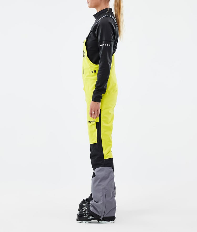 Montec Fawk W Skihose Damen Bright Yellow/Black/Light Pearl