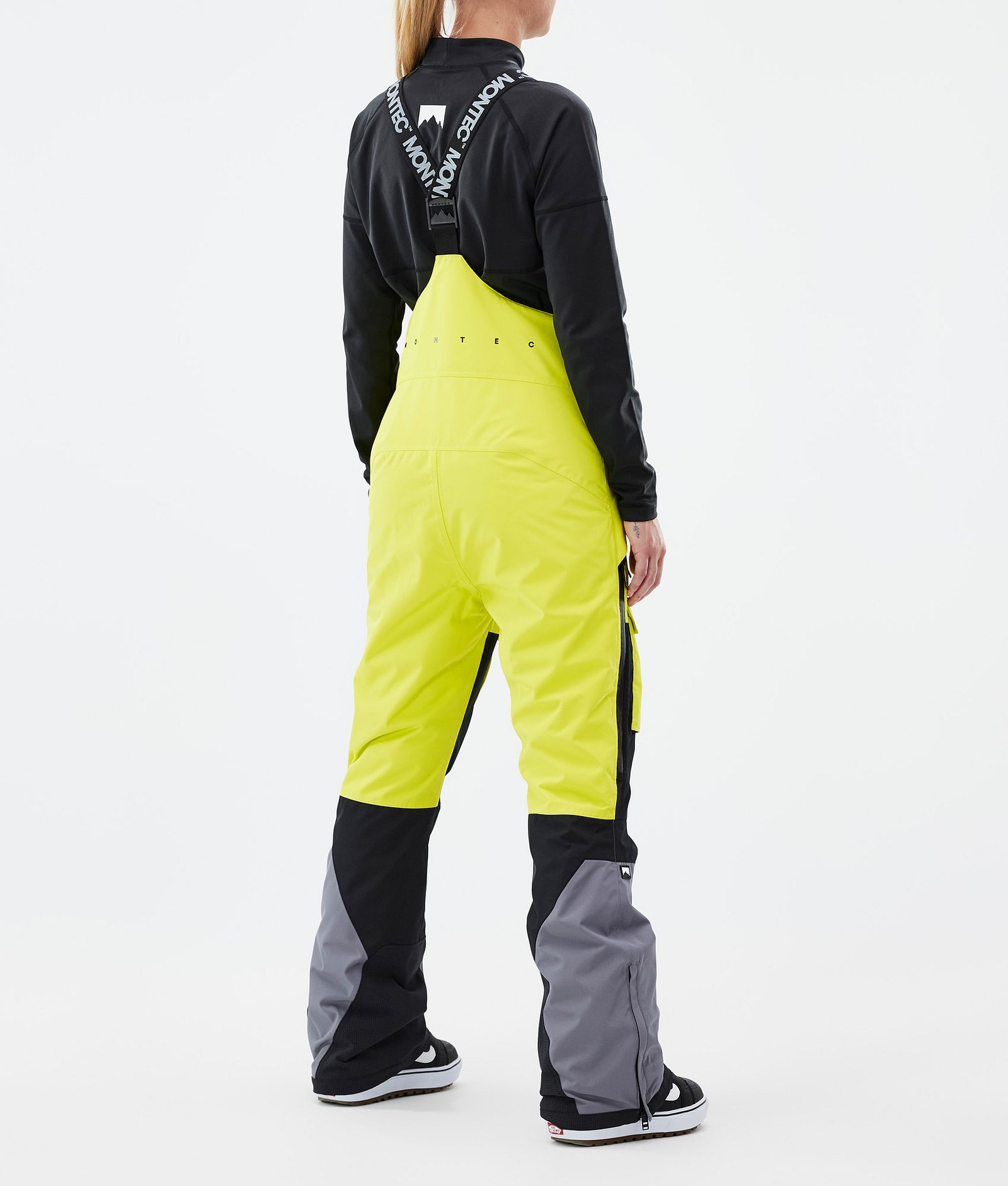 Montec Fawk W Snowboardhose Damen Bright Yellow/Black/Light Pearl Renewed, Bild 4 von 7