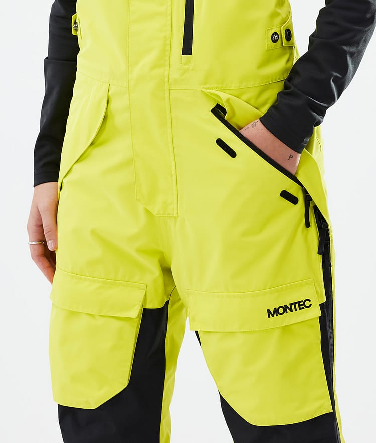 Montec Fawk W Skihose Damen Bright Yellow/Black/Light Pearl