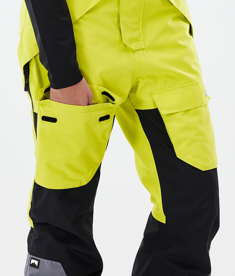 Montec Fawk W Skihose Damen Bright Yellow/Black/Light Pearl