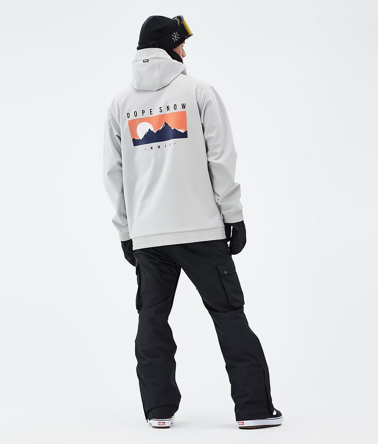 Dope Yeti Snowboardjacke Herren Silhouette Light Grey