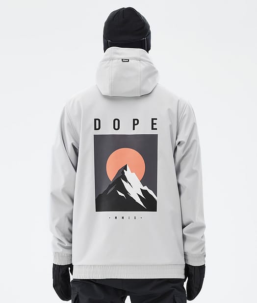 Dope Yeti Snowboardjacke Herren Light Grey