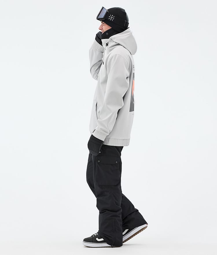 Dope Yeti Snowboardjacke Herren Aphex Light Grey Renewed, Bild 5 von 8