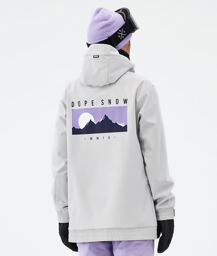 Dope Yeti W Snowboardjacke Damen Silhouette Light Grey