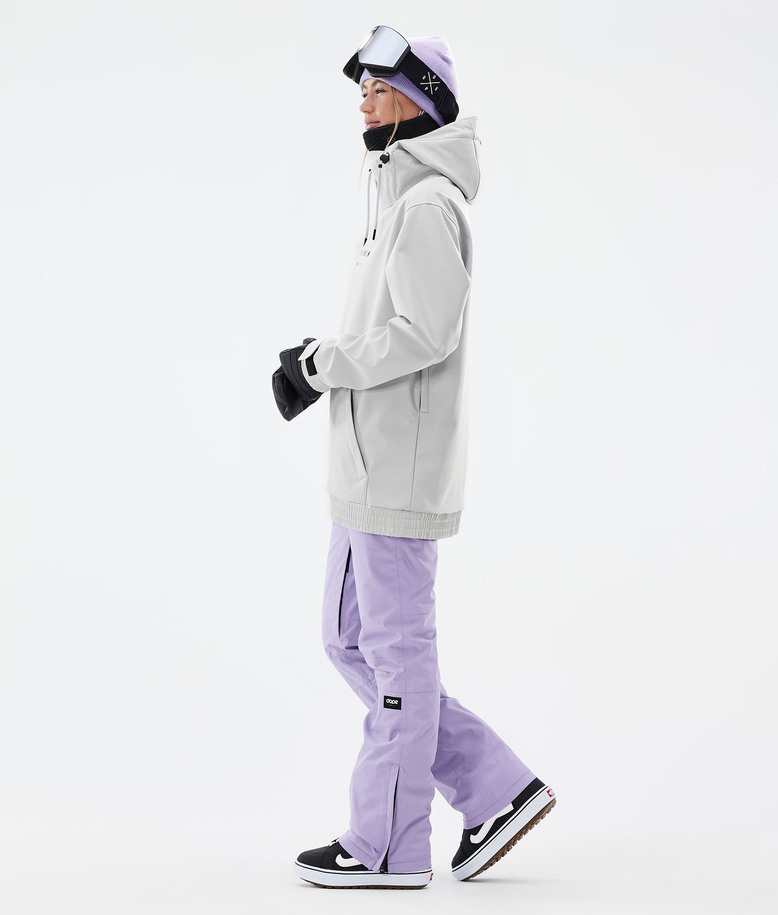 Dope Yeti W Snowboardjacke Damen Silhouette Light Grey