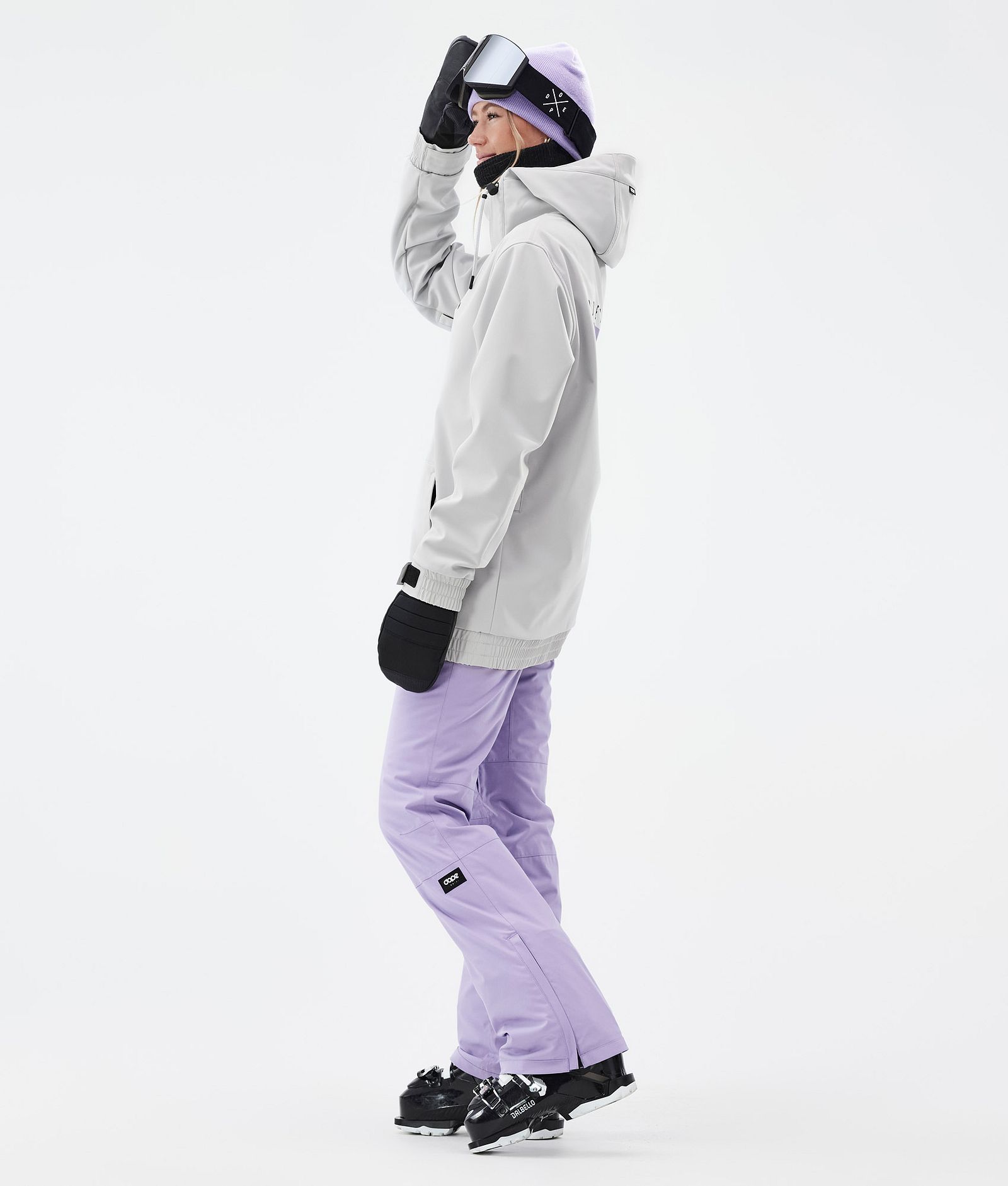 Dope Yeti W Skijacke Damen Silhouette Light Grey, Bild 4 von 7