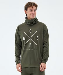 Dope Snuggle Funktionsshirt Herren 2X-Up Olive Green