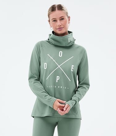 Dope Snuggle W Funktionsshirt Damen 2X-Up Faded Green