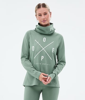 Dope Snuggle W Funktionsshirt Damen 2X-Up Faded Green