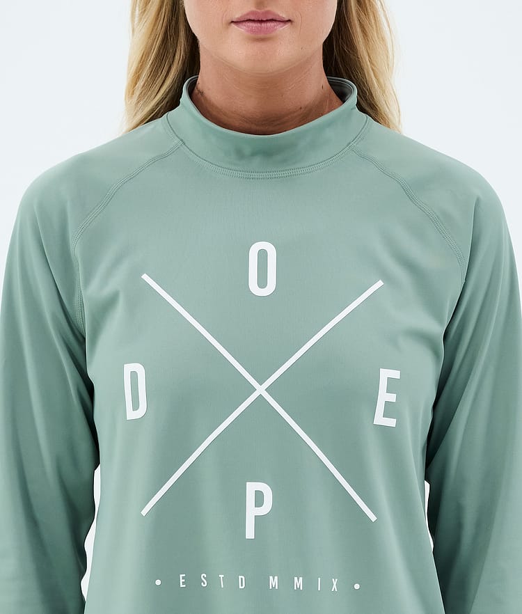 Dope Snuggle W Funktionsshirt Damen 2X-Up Faded Green, Image 6 of 7