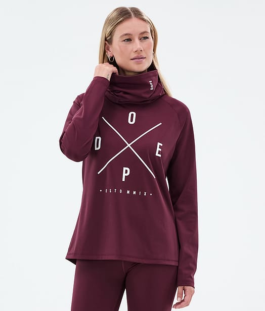 Dope Snuggle W Funktionsshirt Damen 2X-Up Burgundy