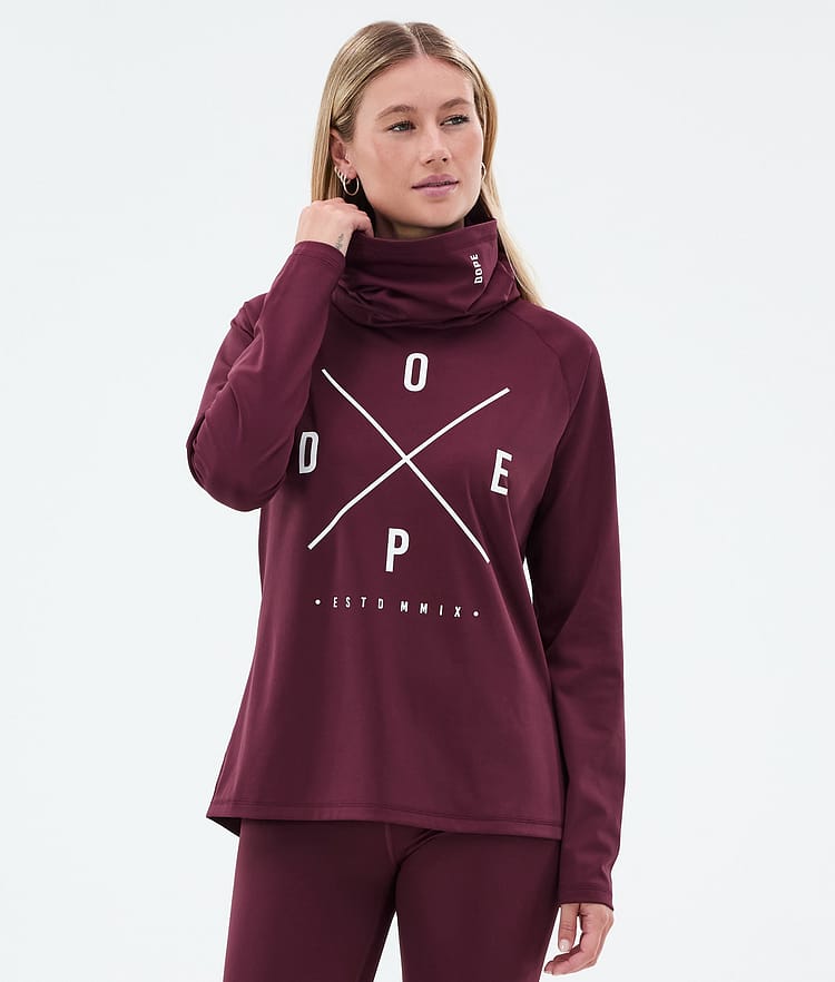 Dope Snuggle W Funktionsshirt Damen 2X-Up Burgundy, Bild 1 von 7